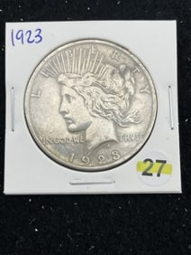 1923 Peace Silver Dollar Coin