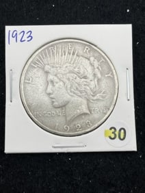 1923 Peace Silver Dollar Coin