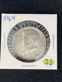 1964 Kennedy Half Dollar Silver Coin