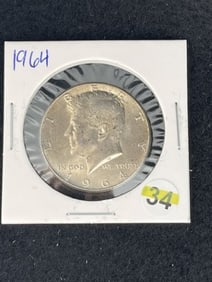 1964 Kennedy Half Dollar Silver Coin