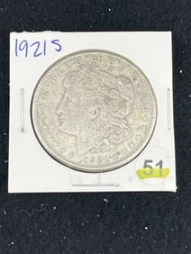 1921 S Morgan Silver Dollar Coin