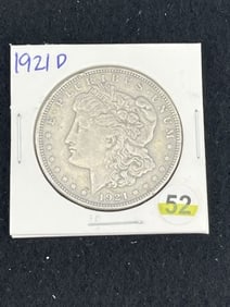 1921 D Morgan Silver Dollar Coin