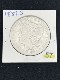 1887 S Morgan Silver Dollar Coin