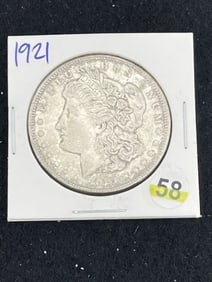 1921 Morgan Silver Dollar Coin