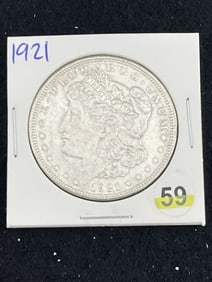 1921 Morgan Silver Dollar Coin