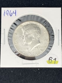 1964 Kennedy Half Dollar Silver Coin