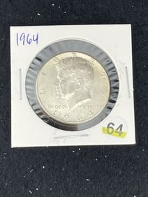 1964 Kennedy Half Dollar Silver Coin