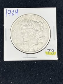 1924 Peace Silver Dollar Coin