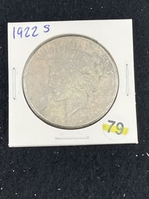1922 S Peace Silver Dollar Coin