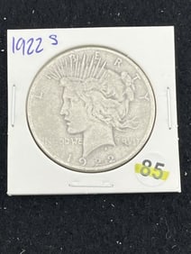 1922 S Peace Silver Dollar Coin