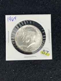 1964 Kennedy Half Dollar Silver Coin