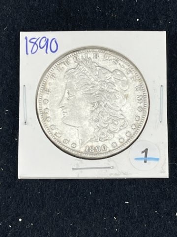 1890 Morgan Silver Dollar Coin (1 of 2)