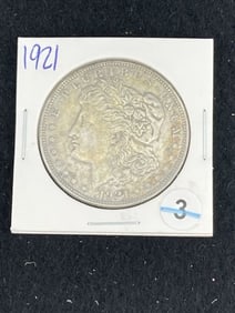 1921 Morgan Silver Dollar Coin