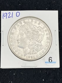1921 D Morgan Silver Dollar Coin
