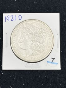 1921 D Morgan Silver Dollar Coin