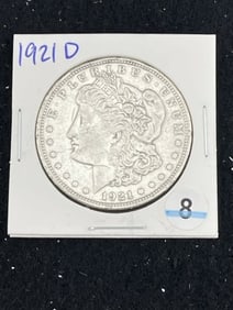 1921 D Morgan Silver Dollar Coin