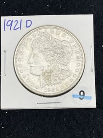 1921 D Morgan Silver Dollar Coin
