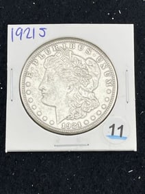 1921 S Morgan Silver Dollar Coin