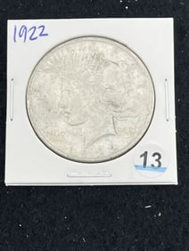 1922 Peace Silver Dollar Coin