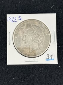 1922 S Peace Silver Dollar Coin