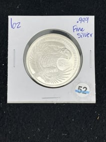 One Ounce .999 Fine Silver Coin