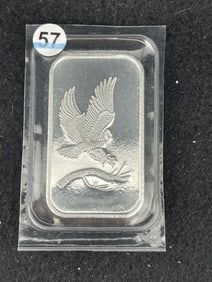 One Troy Ounce .999 Fine Silver Bar