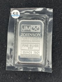 One Troy Ounce .999 Fine Silver Bar