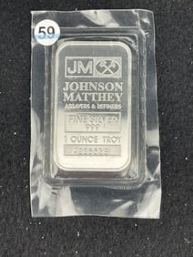 One Troy Ounce .999 Fine Silver Bar
