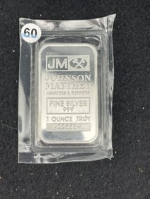 One Troy Ounce .999 Fine Silver Bar