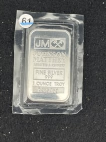 One Troy Ounce .999 Fine Silver Bar