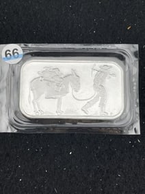One Troy Ounce .999 Fine Silver Bar