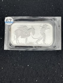 One Troy Ounce .999 Fine Silver Bar