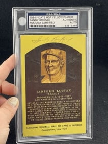 1964 Sandy Koufax Hand Signed Authentic Autograph