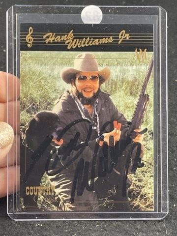 Hank Williams Jr. Hand Signed Authentic Autograph (1 of 2)