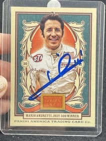 Mario Andretti Hand Signed Authentic Autograph