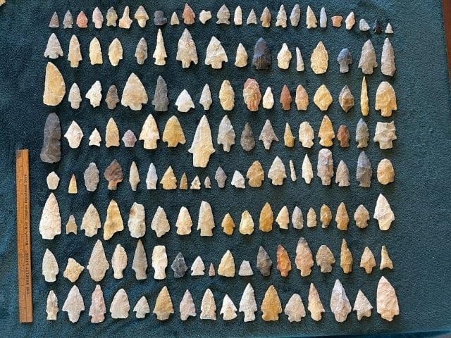 Group of Exceptionally Nice Arrowheads from Arkansas Collection Indian Artifact Arrowhead (1 of 13)