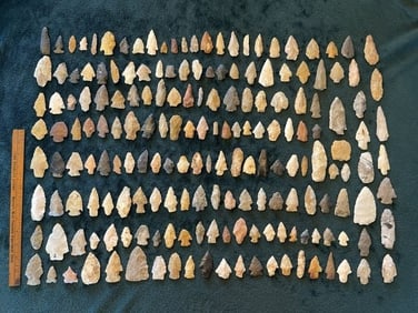 Group of Exceptionally Nice Arrowheads from Arkansas Collection Indian Artifact Arrowhead