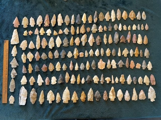 Group of Exceptionally Nice Arrowheads from Arkansas Collection Indian Artifact Arrowhead (1 of 11)