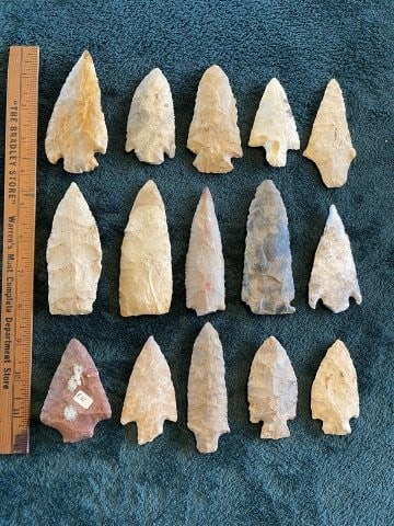 Group of Exceptionally Nice Arrowheads from Arkansas Collection Indian Artifact Arrowhead (1 of 7)