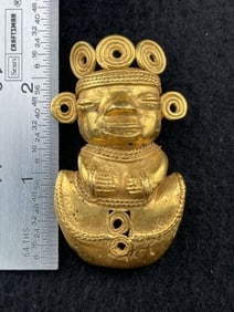 Tumbaga Tairona Gold Figurine UNKNOWN MATERIAL