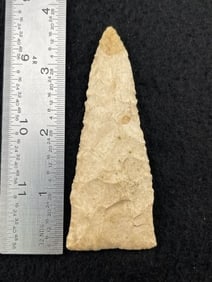 3 & 1/2" Scottsbluff Indian Artifact Arrowhead
