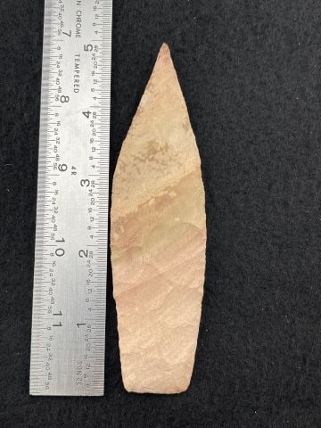 4 & 7/8" Agate Basin Indian Artifact Arrowhead (1 of 4)