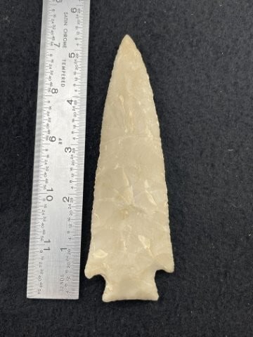 5 & 1/4" Novaculite Hardin Indian Artifact Arrowhead (1 of 4)