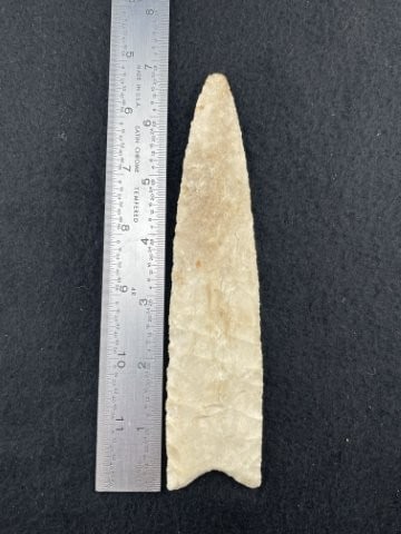 6 & 5/8" Sloan Dalton broken & glued Indian Artifact Arrowhead (1 of 4)
