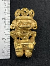 Tumbaga Tairona Gold Figurine UNKNOWN MATERIAL