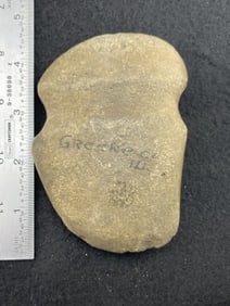 Grooved Axe from Greene County, Illinois Indian Artifact Arrowhead