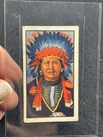 1927 Godfrey Phillips "Red Indians" Chief Little Crow Card