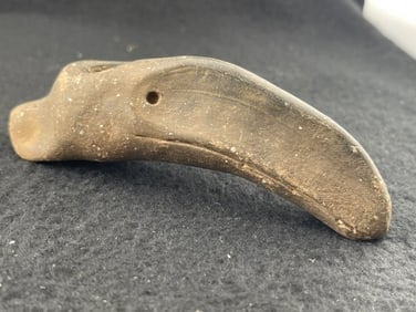 Bird Effigy Pottery Pipe Indian Artifact Arrowhead