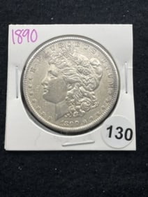 1890 Morgan Silver Dollar Coin