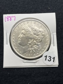 1887 Morgan Silver Dollar Coin